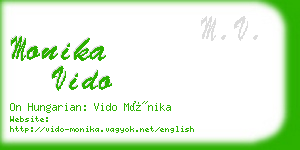 monika vido business card